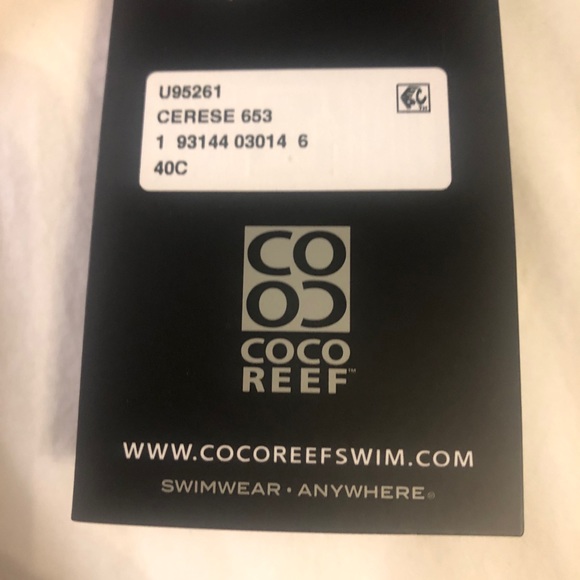 Coco Reef Pandora One Piece Swimsuit 40C NWT Size 16 - Picture 7 of 10